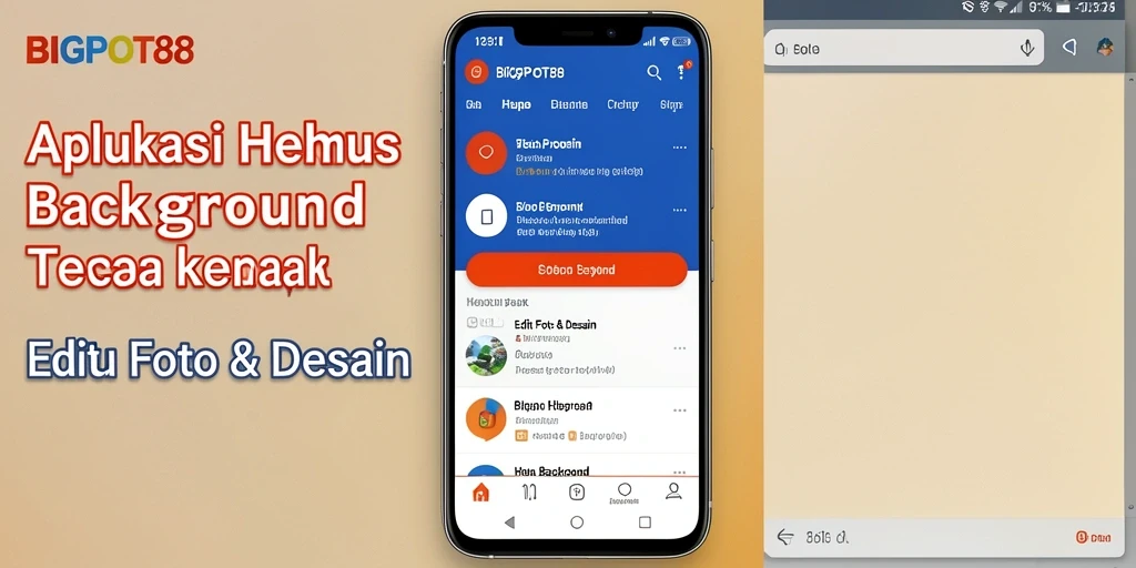 Antarmuka BIGPOT88 yang sederhana dan efektif untuk Hapus Background.