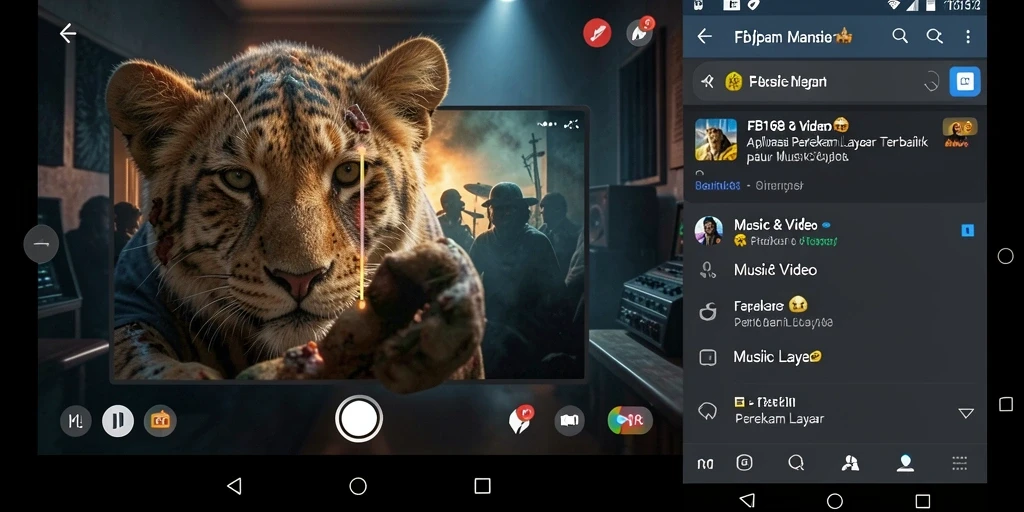 Tampilan antarmuka FB168 saat merekam layar dengan fitur perekaman yang jelas.